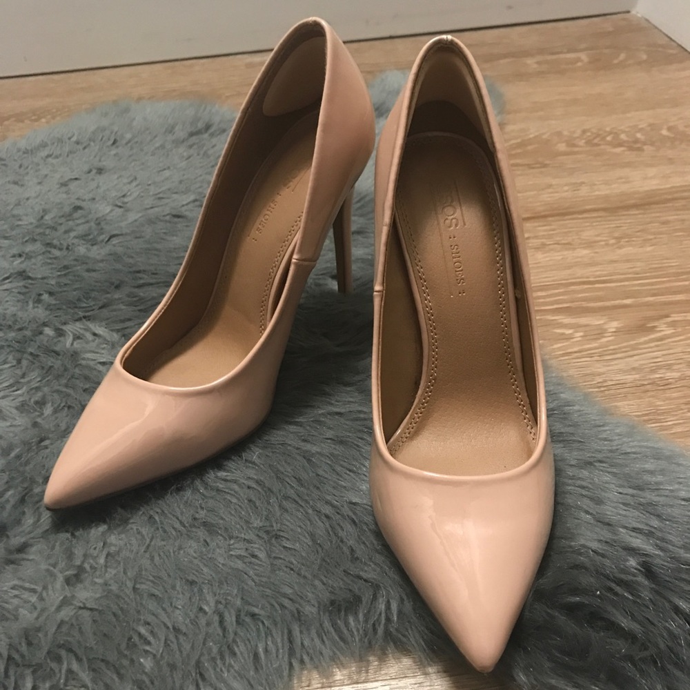 ASOS Patent Nude Pumps / excellent condition